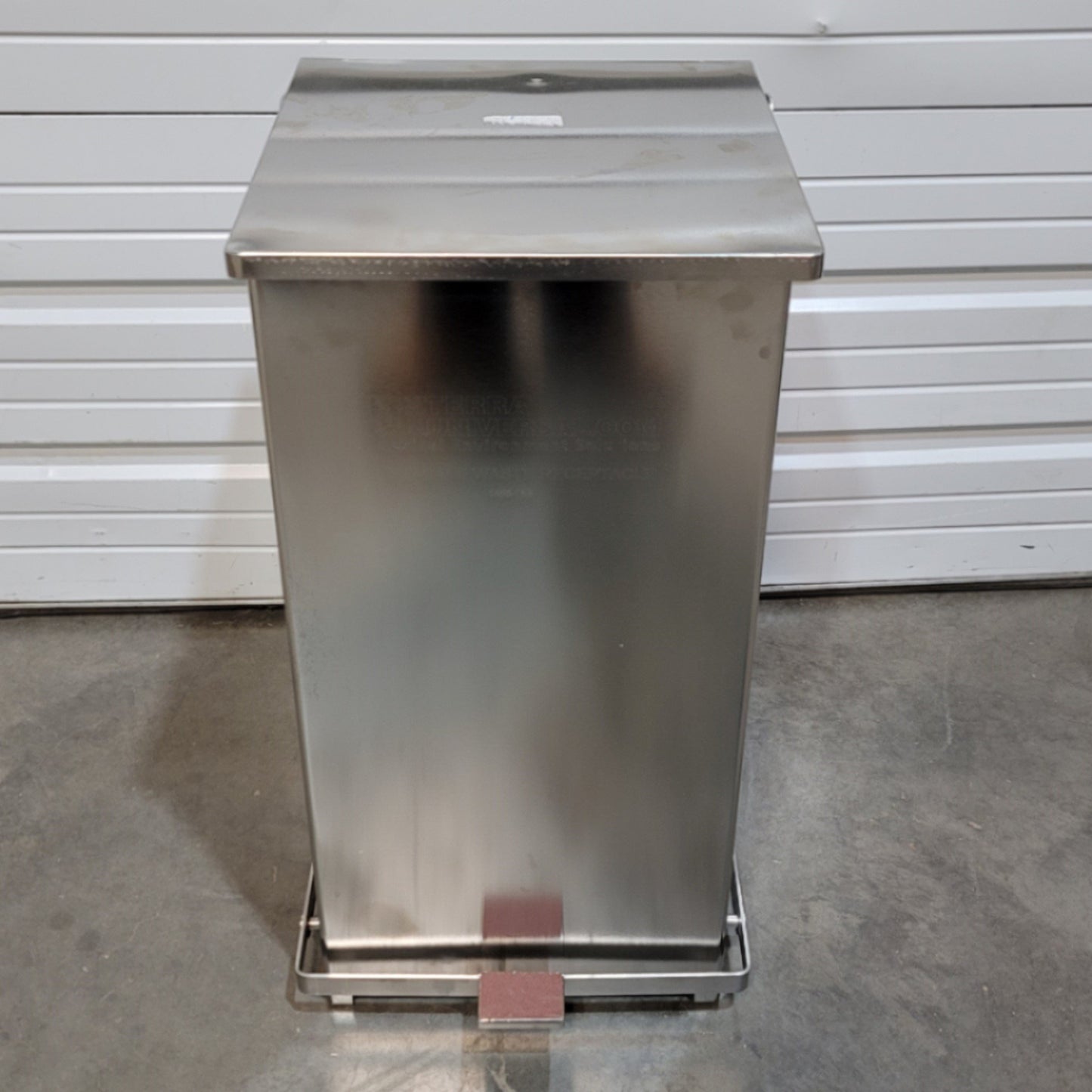 Used Terra Universal 1456-18B BioSafe Stainless Steel Waste Receptacle 24Gal 15x15x30