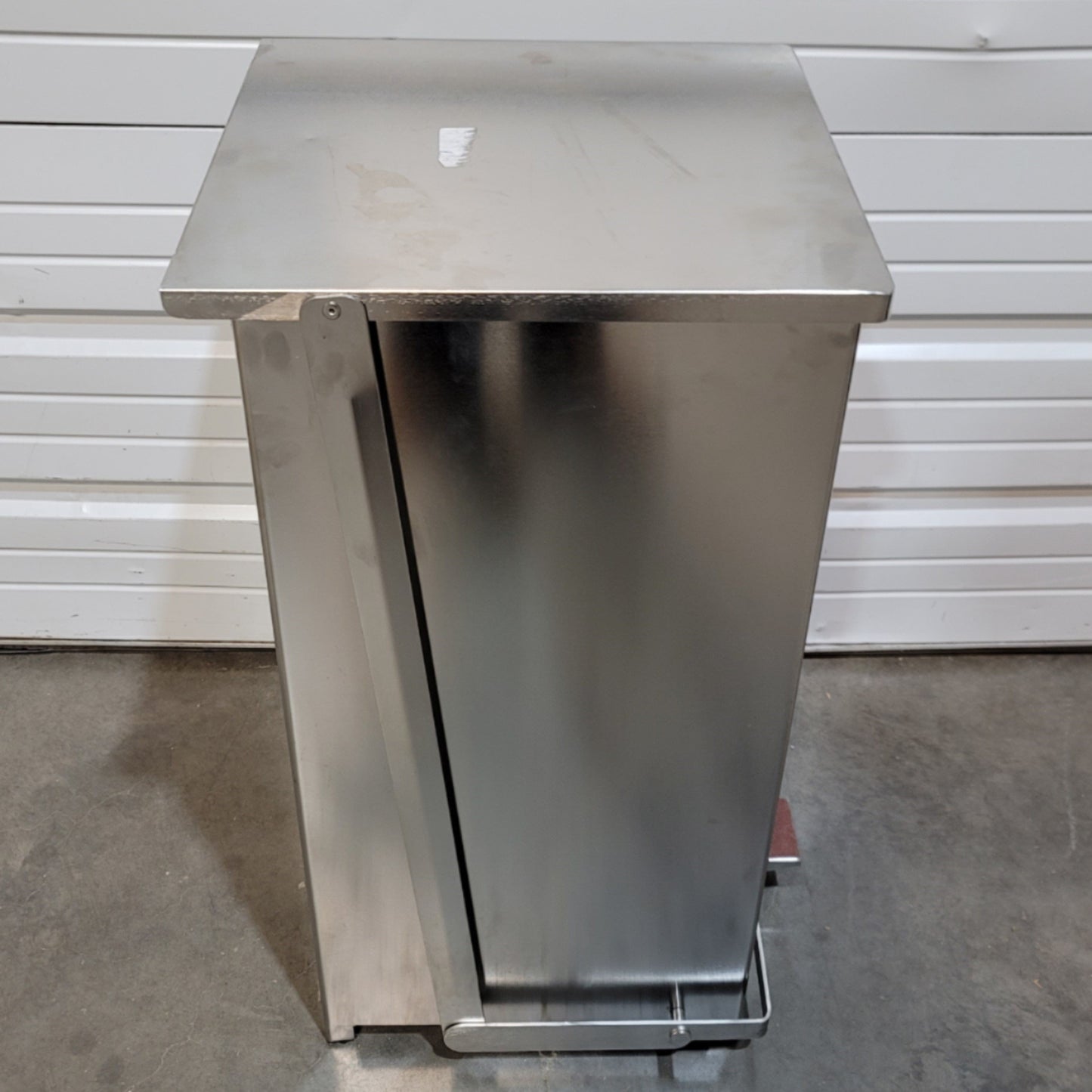 Used Terra Universal 1456-18B BioSafe Stainless Steel Waste Receptacle 24Gal 15x15x30