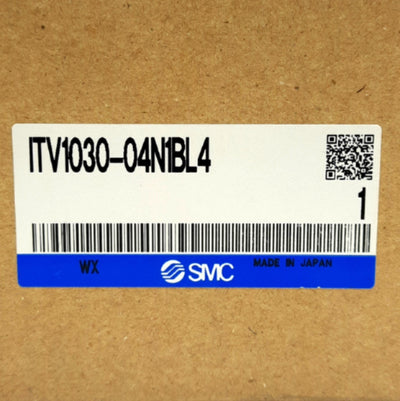 New SMC ITV1030-04N1BL4 Electro Pneumatic Regulator, In 4~20mA Out .7~70PSI, 24VDC