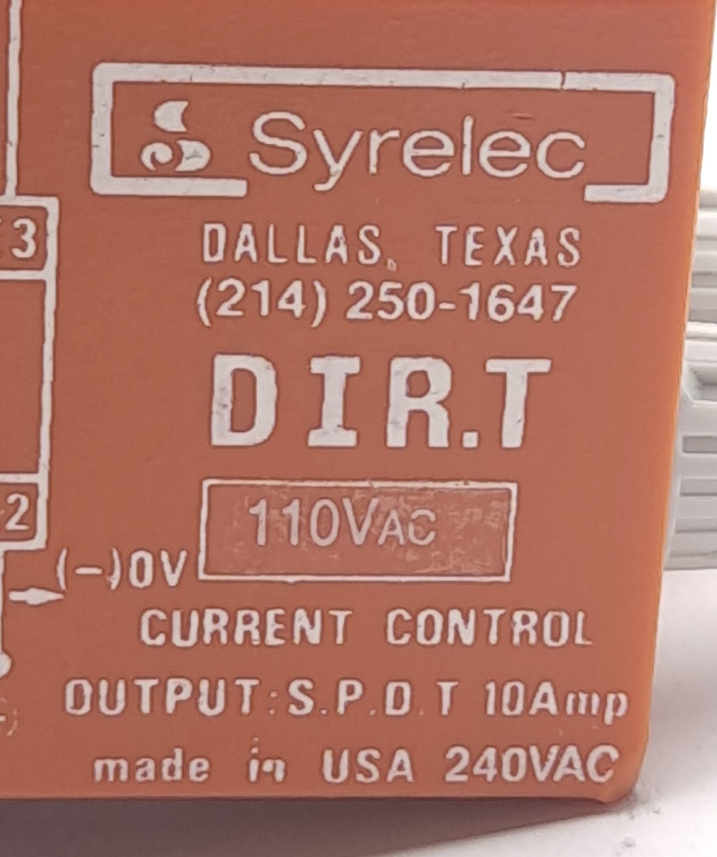 Used Crouzet DIR.T-110A Current Control Relay, 110VAC Max Input, SPDT 10A Output