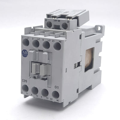 Used Allen Bradley 100-C09Z*01 100-FSD250 Contactor w/Surge Suppressor, 3x NO 1x NC