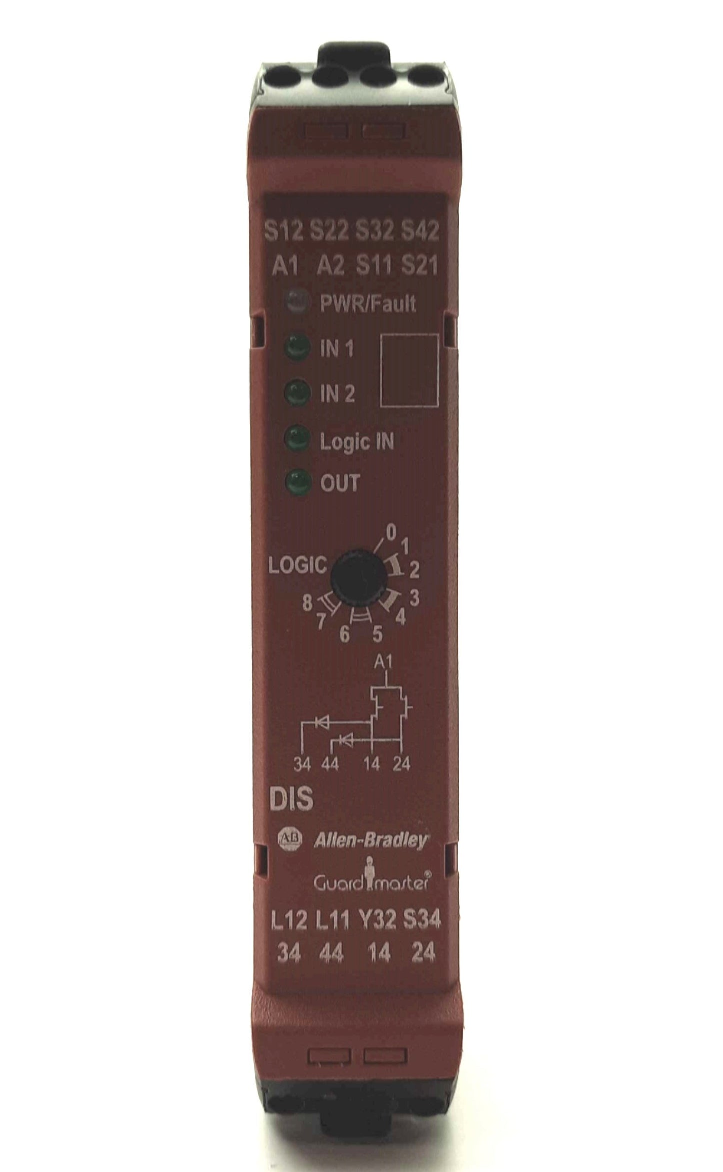 Used Allen Bradley 440R-D22S2 Guardmaster DIS Safety Relay 2x Safety In 4x SS Out 24V