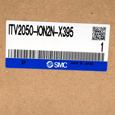 New SMC ITV2050-ION2N-X395 Electro Pneumatic Regulator, 24VDC, IN 12bit OUT .005~0.9