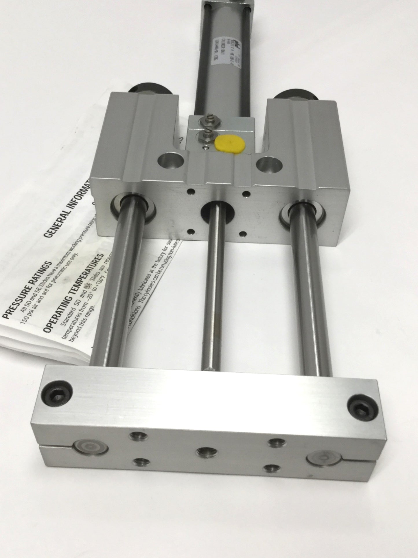 New – Open box PHD SDC23X4-AE-DB-E-PB Pneumatic Thruster Slide, 1" Bore, 4" Stroke, 1/8" NPT