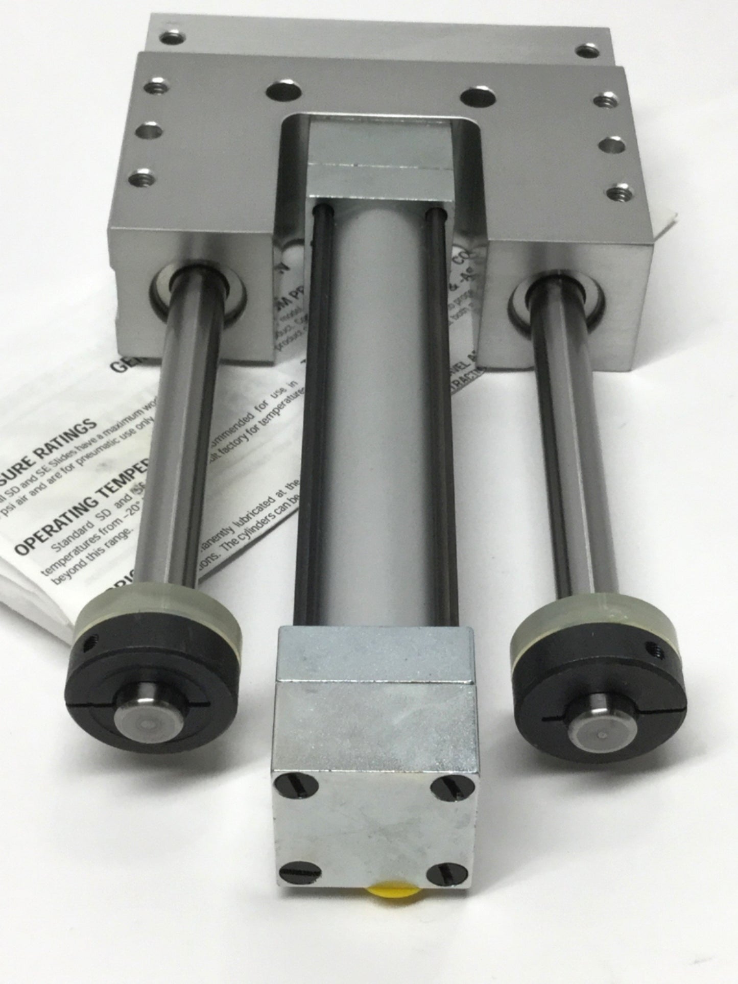 New – Open box PHD SDC23X4-AE-DB-E-PB Pneumatic Thruster Slide, 1" Bore, 4" Stroke, 1/8" NPT
