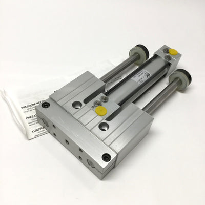 New – Open box PHD SDC23X4-AE-DB-E-PB Pneumatic Thruster Slide, 1" Bore, 4" Stroke, 1/8" NPT