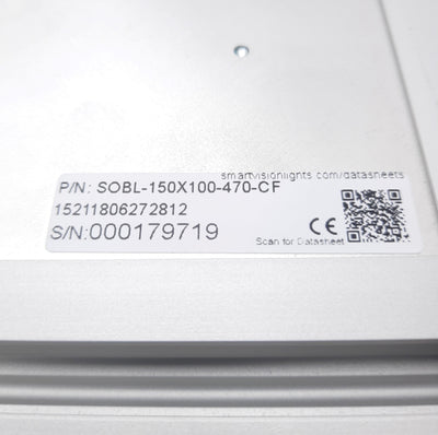 New Smart Vision SOBL-150X100-470-CF LED Back Light 6"x4" 24VDC 0.30A IP50
