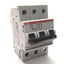 Used ABB S273-K2A Mini Circuit Breaker, 3-Poles, 400v AC, 2A, DIN Rail Mount