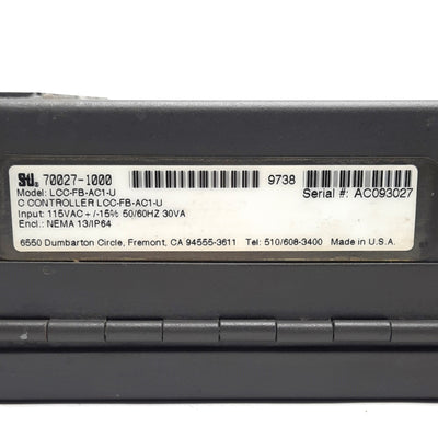 Used STI LCC-FB-AC1-U Light Curtain Controller, 70027-1000, 115VAC, 50/60Hz, 30VA