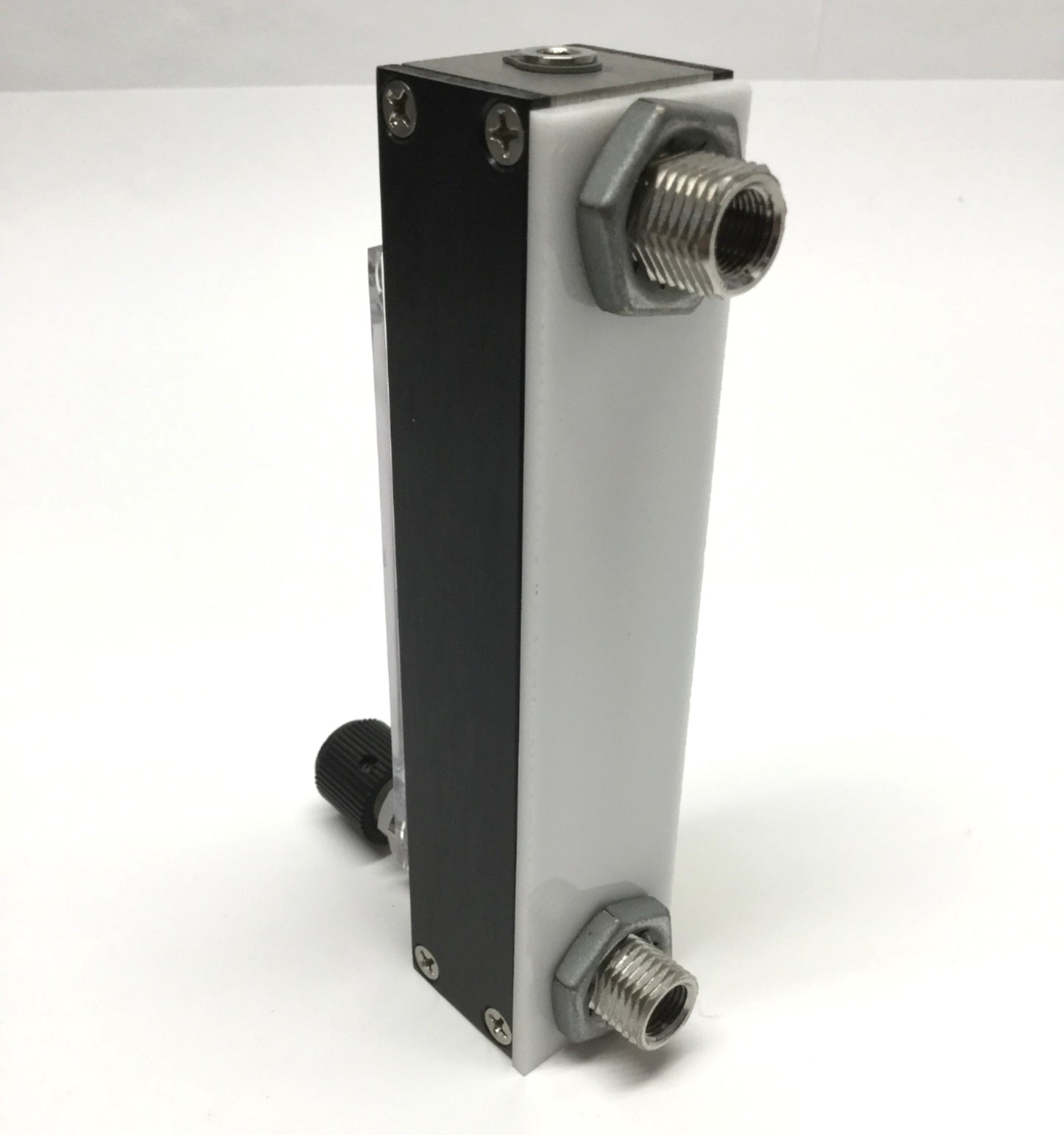 Used Cole-Parmer PMR1-011974 Masterflex Variable Area Flowmeter 65mm Scale w/ Valve