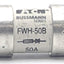 Used Bussmann FWH-50B High Speed Fuse, 50 Amp, 500VAC ~ 200kA, 50kA at 500VDC