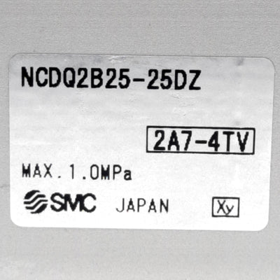 New SMC NCDQ2B25-25DZ Compact Cylinder, 25mm Bore, 25mm Stroke, M5-0.8 Ports