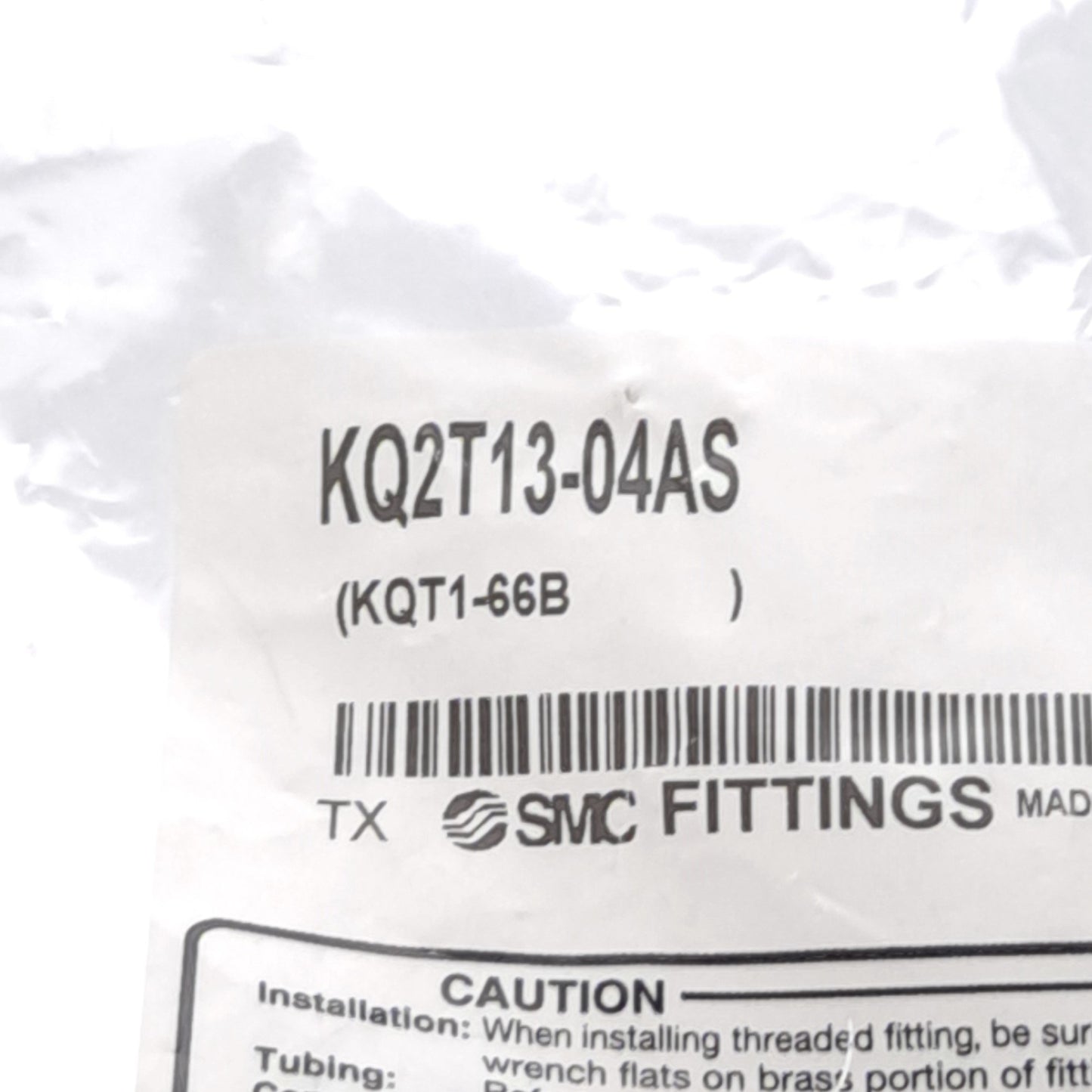 New – Open box Lot of 9 KQ2T13-04AS SMC Pneumatic Tee Fittings 1/2" Tube to 1/2" R,Rc