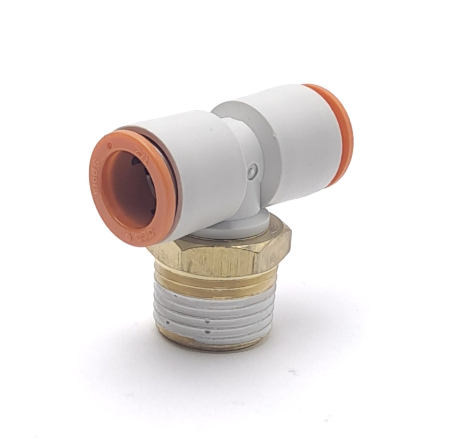 New – Open box Lot of 9 KQ2T13-04AS SMC Pneumatic Tee Fittings 1/2" Tube to 1/2" R,Rc