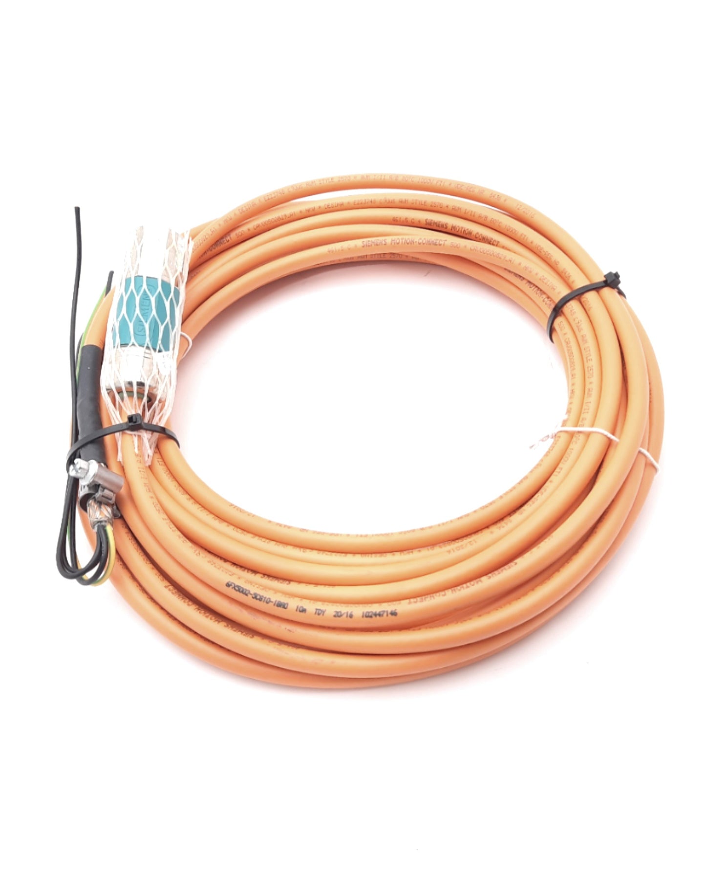 New Siemens 6FX5002-5CG10-1BA0 Power Cable 600-1000V, 10m, 1/M23, 4 Flying Leads