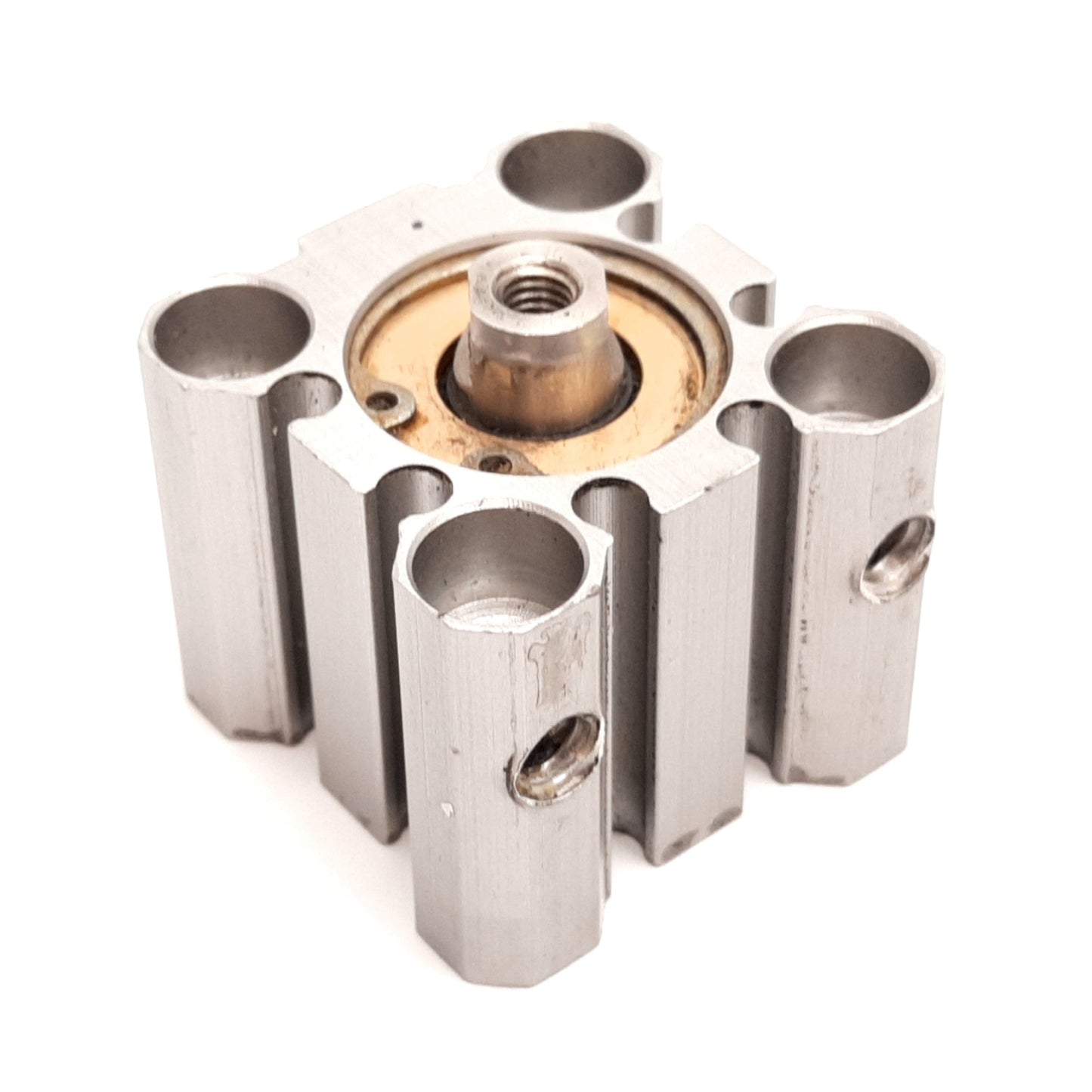 Used Bimba EF-2010-1E Pneumatic Cylinder, Bore: 20mm, Stroke: 10mm, Ports: M5x0.8