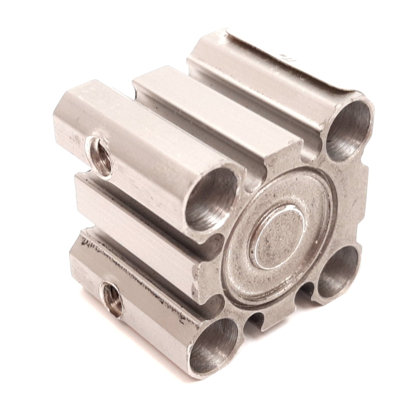 Used Bimba EF-2010-1E Pneumatic Cylinder, Bore: 20mm, Stroke: 10mm, Ports: M5x0.8