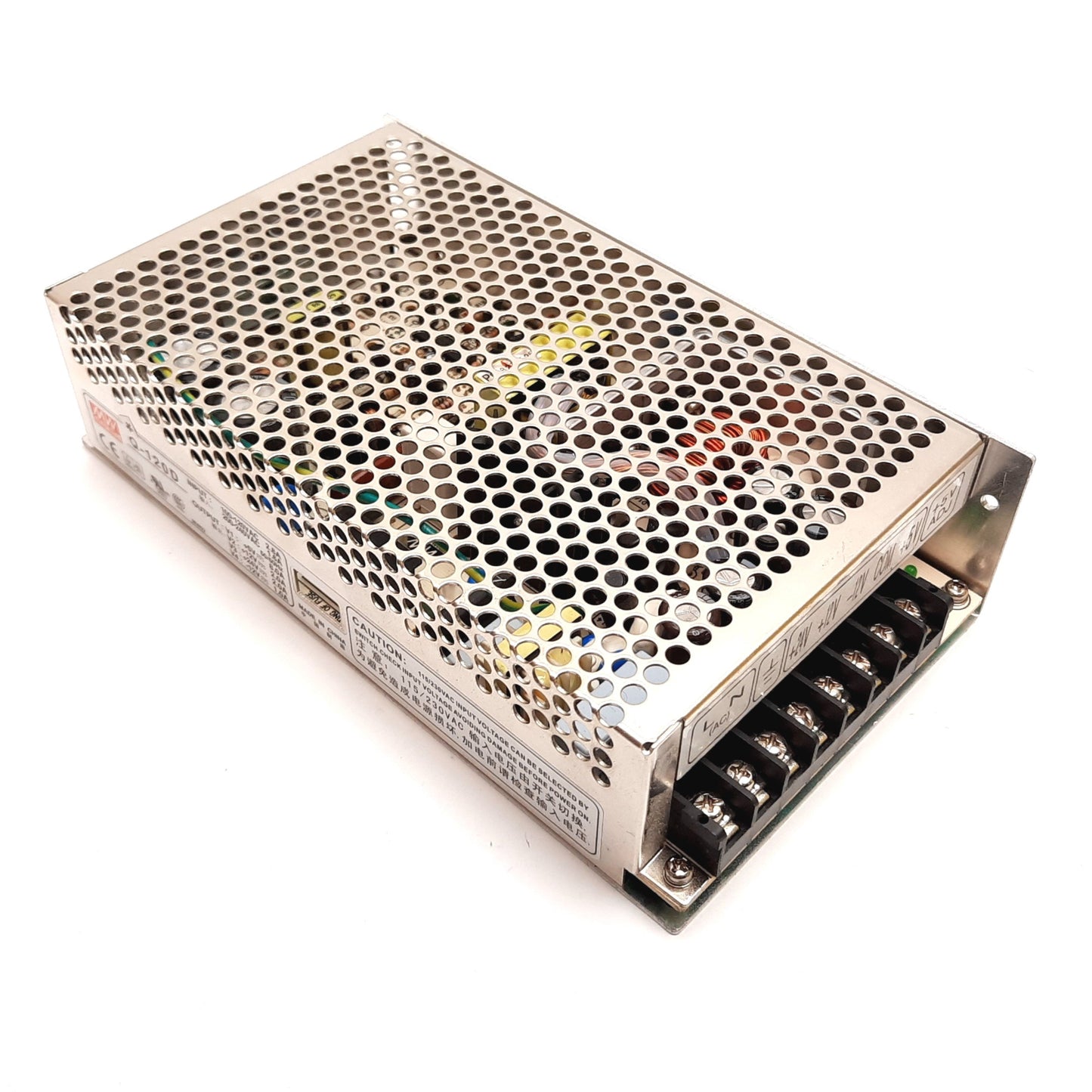Used Mean Well Q-120D Power Supply, Input: 100-120/200-240VAC, Output: 5/±12/24VDC