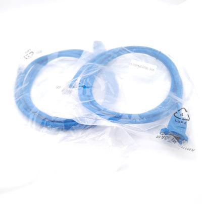 New Lot of 2 Network 5-C6PMEXTBL-006 CAT6 Panel Mount Extension Cable 6FT 24AWG