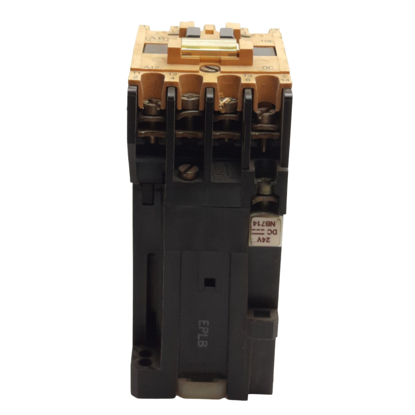 Used Allen Bradley 100-A12NZ243 Contactor, 3-Pole, 12A 600V AC, 24V DC Coil