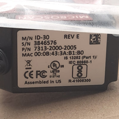 New Omron 7313-2000-2005 Barcode Scanner,600mA @ 5VDC, 3-Input/Output,10fps Standard