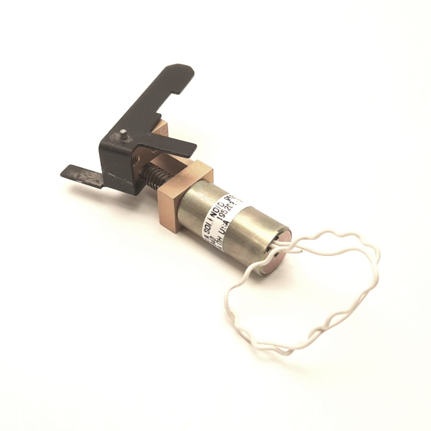 Used Lucas Ledex 195202-237 Pull Solenoid, 4 Watts, 497 Ampere Turns, 24VDC Coil