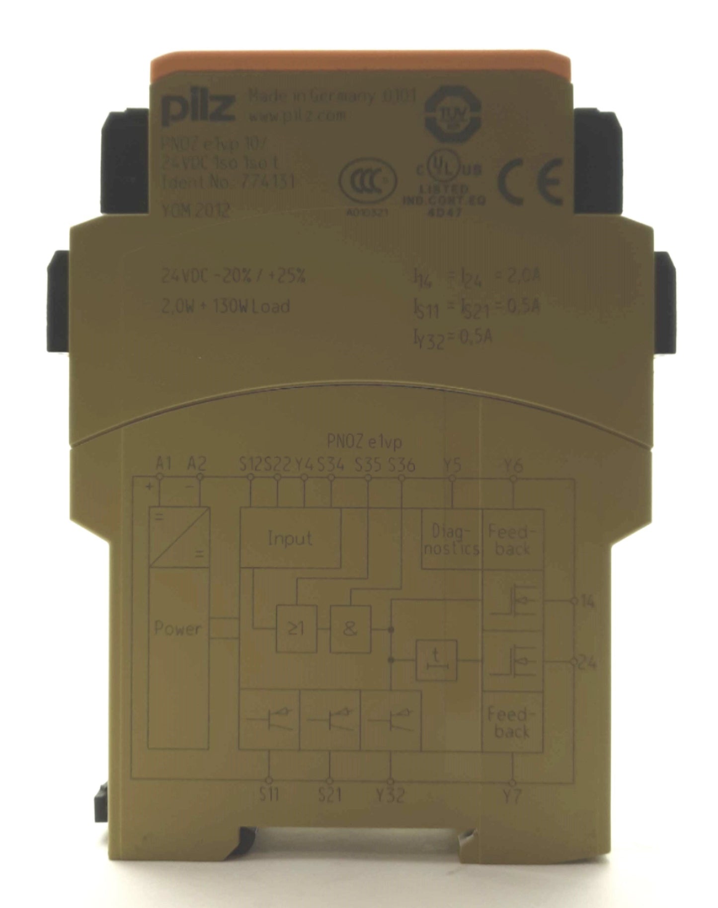 Used pilz PNOZ e1vp 10/ 24VDC 1so 1so t Safety Relay 2x Inputs 2x Digital Out 24VDC