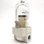 New SMC AFM40-N04-RZ-A Mist Filter/Separator, 1/2" NPT 150psi Max Right To Left Flow
