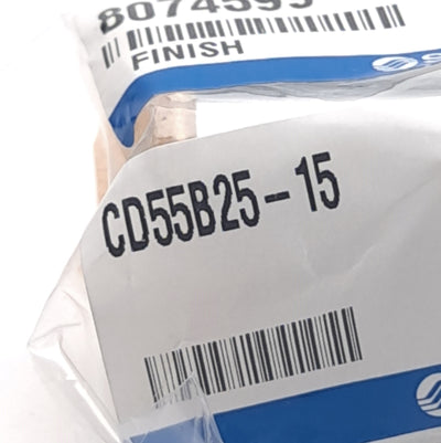 New SMC CD55B25-15 Compact Cylinder, 25mm Bore, 15mm Stroke, Female Thread Rod End