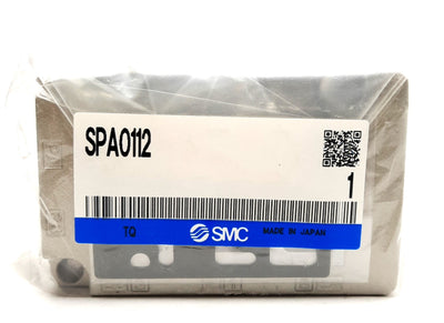 New Lot of 5 SMC SPA0112 Solenoid Valve Subplates, Ports: 1/8" NPT & 1/4" NPT