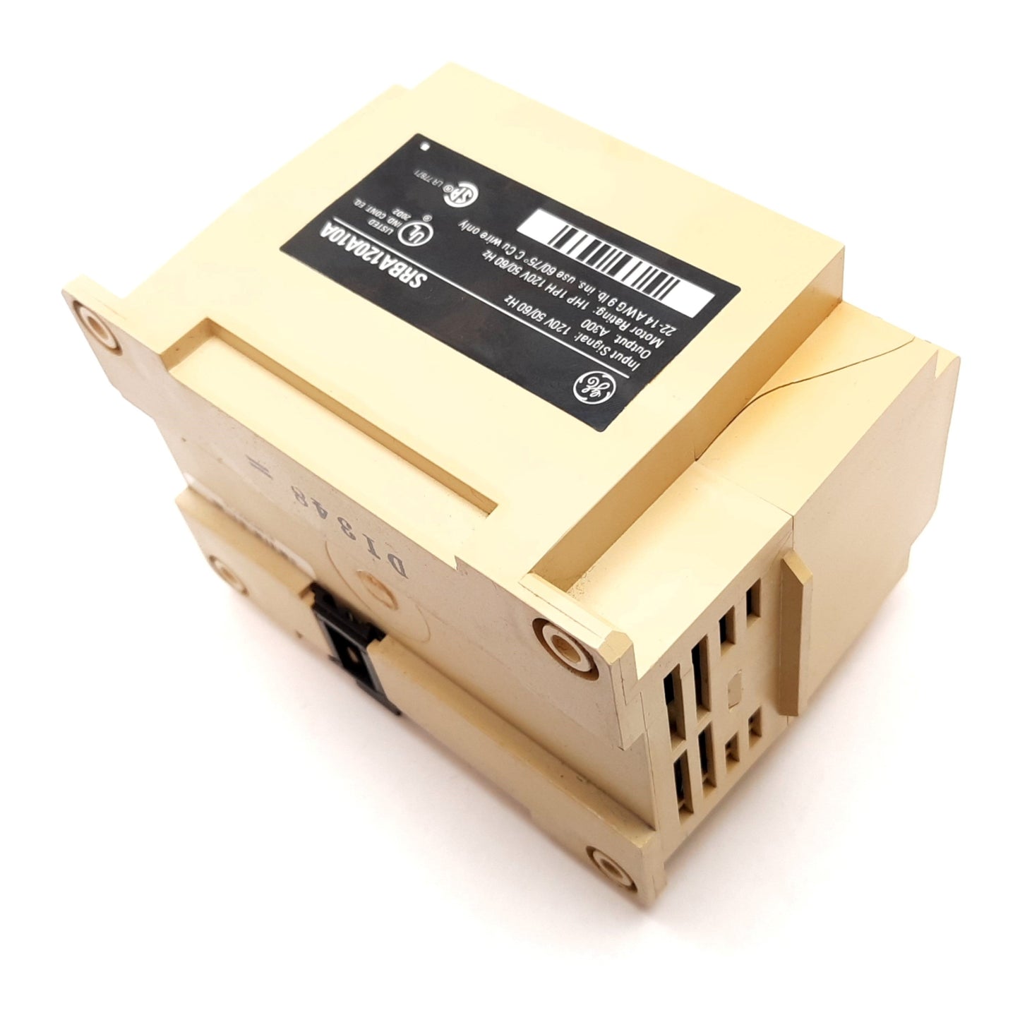 Used General Electric SRBA120A10A Smart Relay Block, Power: 120VAC, Motor: 1HP 120VAC