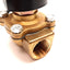 Used Parker 12F23C2148ACFGC05S Vacuum Solenoid Valve, 110/120VAC, 25psi to 10-3 Torr