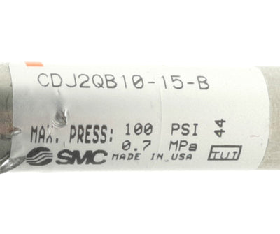 New SMC CDJ2QB10-15-B Pneumatic Cylinder, 10mm Bore, 15mm Stroke, M5, Double Action