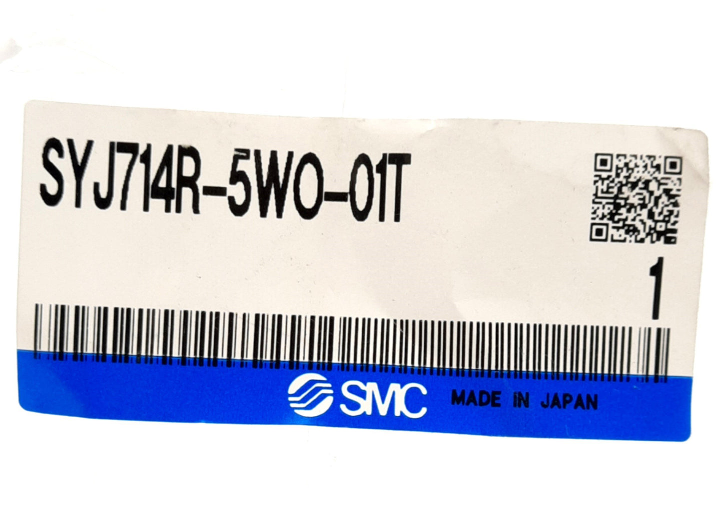 New SMC SYJ714R-5WO-01T Solenoid Valve, 3-Port 2-Position 24VDC 1/8"NPTF 0.7MPa