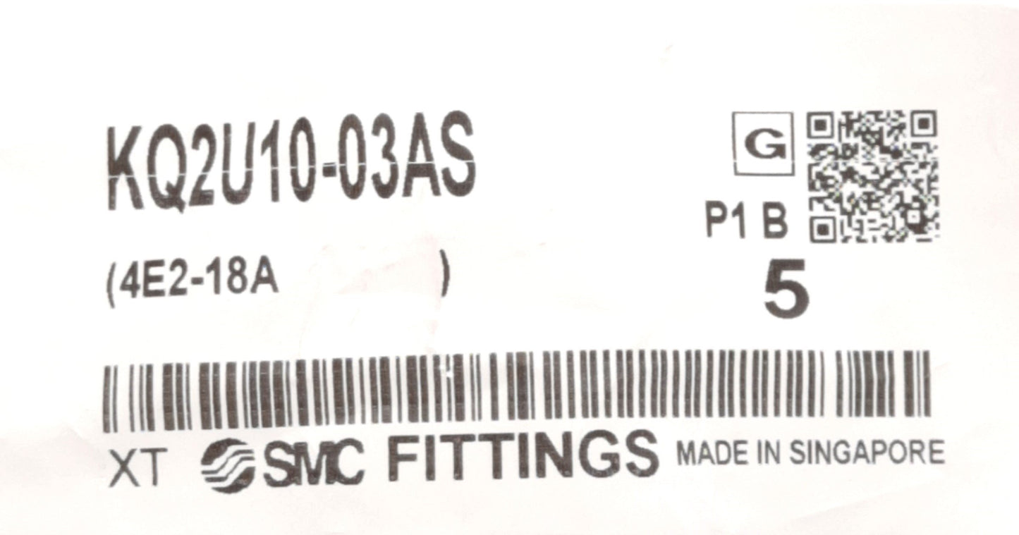 New – Open box Lot of 9 SMC KQ2U10-03AS Y-Branch One Touch Fitting 2x 10mm to 3/8"RC Port