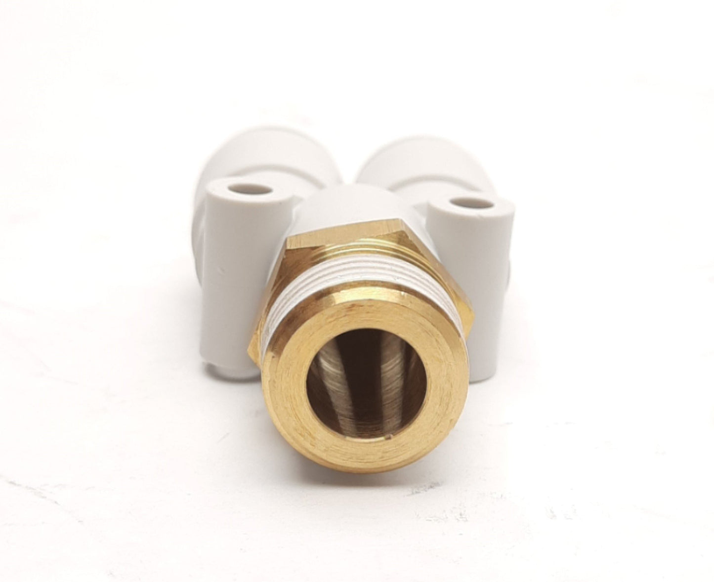 New – Open box Lot of 9 SMC KQ2U10-03AS Y-Branch One Touch Fitting 2x 10mm to 3/8"RC Port