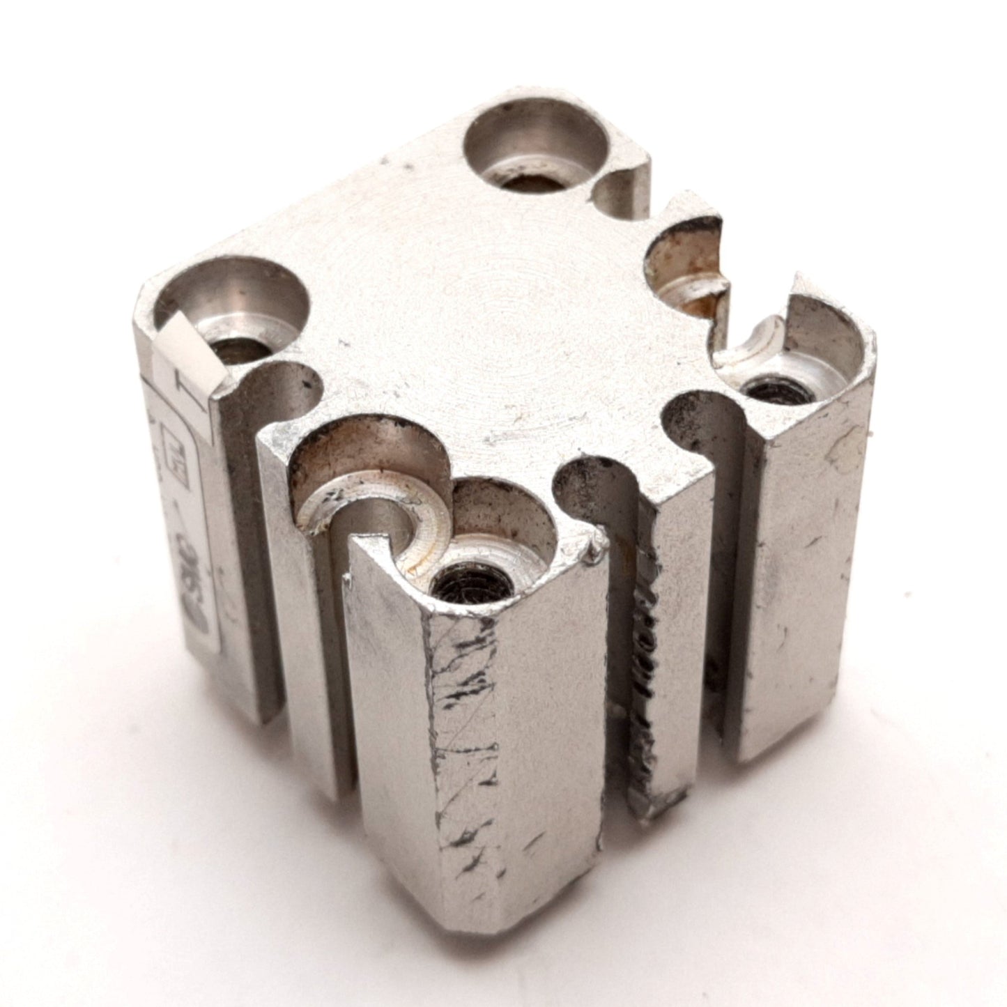 Used SMC CQSG16-10D Compact Cylinder, Bore: 16mm, Stroke: 10mm, 1.0MPa, M5x0.8
