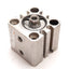 Used SMC CQSG16-10D Compact Cylinder, Bore: 16mm, Stroke: 10mm, 1.0MPa, M5x0.8