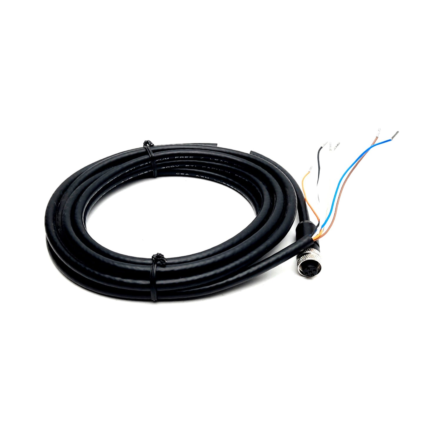 New Omron STI 60568-0030 Light Curtain Connector Cable, 3M, M12 5-Pin Female