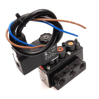 Used ARO A212SS-024-D-G Solenoid Valve, 2-Position 5-Port, 24VDC, 150psi, 1/4" NPT