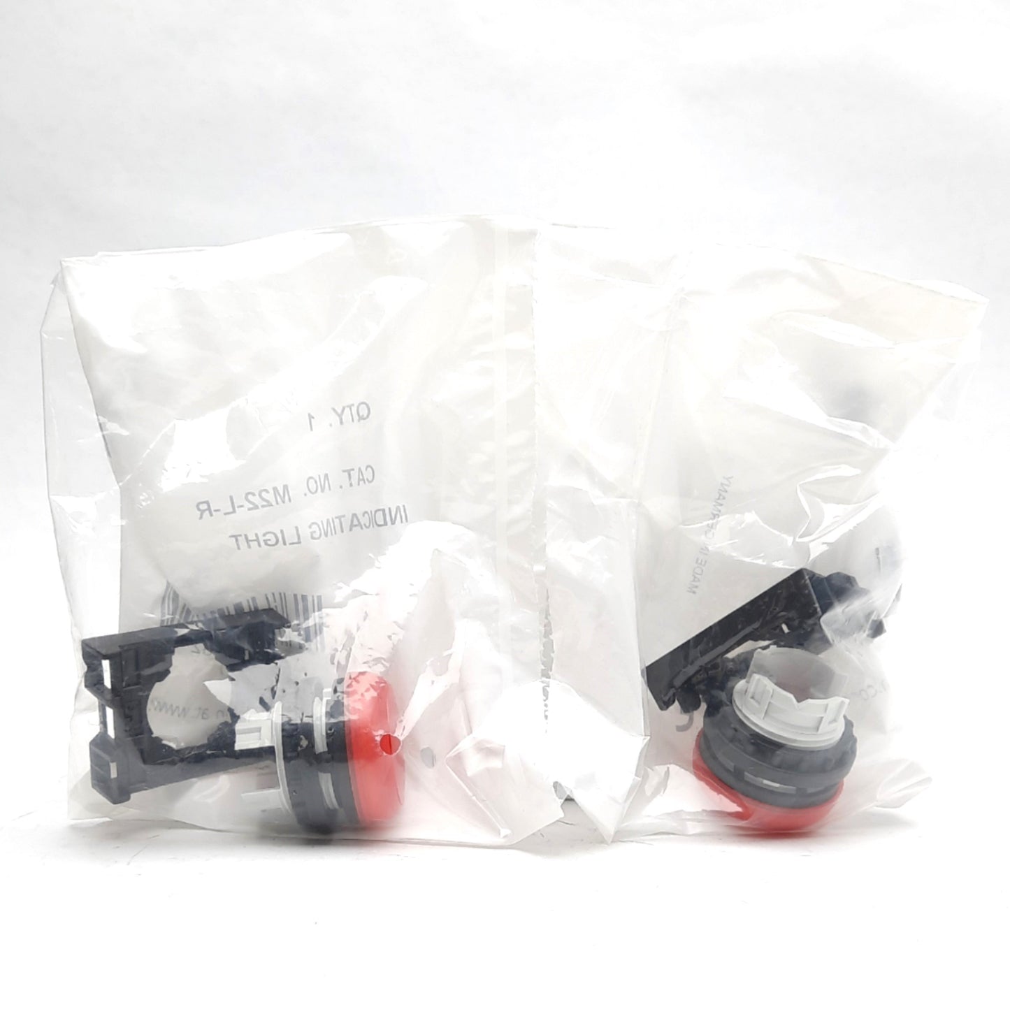 New Lot of 4 Eaton M22-L-R , 22.5mm Modular Flush Indicator Pilot Light, Red