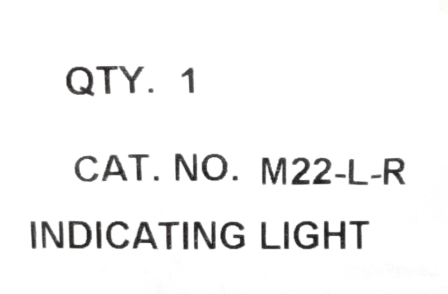 New Lot of 4 Eaton M22-L-R , 22.5mm Modular Flush Indicator Pilot Light, Red