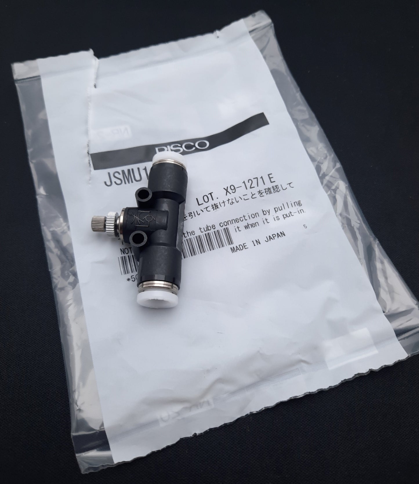 New Lot of 10 Pisco JSMU1/4 Connector Valve Flow Control 1/4" T-Style 14.5-130PSI