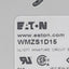 New Eaton WMZS1D15 Circuit Breaker, 15A, 277VAC, Single Pole Type D, DIN Rail Mount