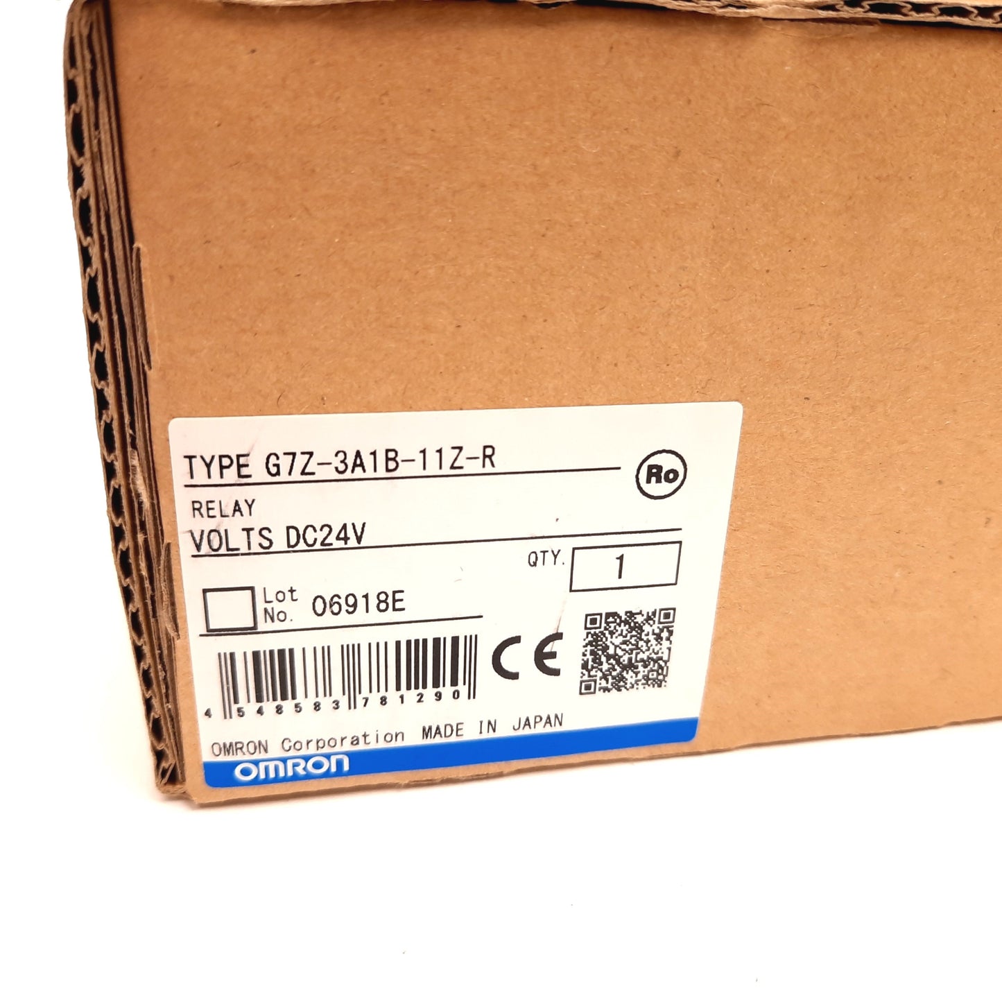 New Omron G7Z-3A1B-11Z-R Relay, 4-Pole 3x N/O 1x N/C, With Auxiliary Block N/O N/C