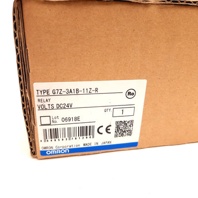 New Omron G7Z-3A1B-11Z-R Relay, 4-Pole 3x N/O 1x N/C, With Auxiliary Block N/O N/C