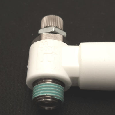 New – Open box Lot of 2 SMC AS2201F-01-08W2 Speed Control Fitting, Meter In, 1/8"RC to 8mm Tube