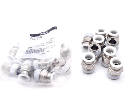 New Lot of 19 Pisco PC1/2-04 Push to Connect Tube Fitting 1/2", R1/2, 150PSI