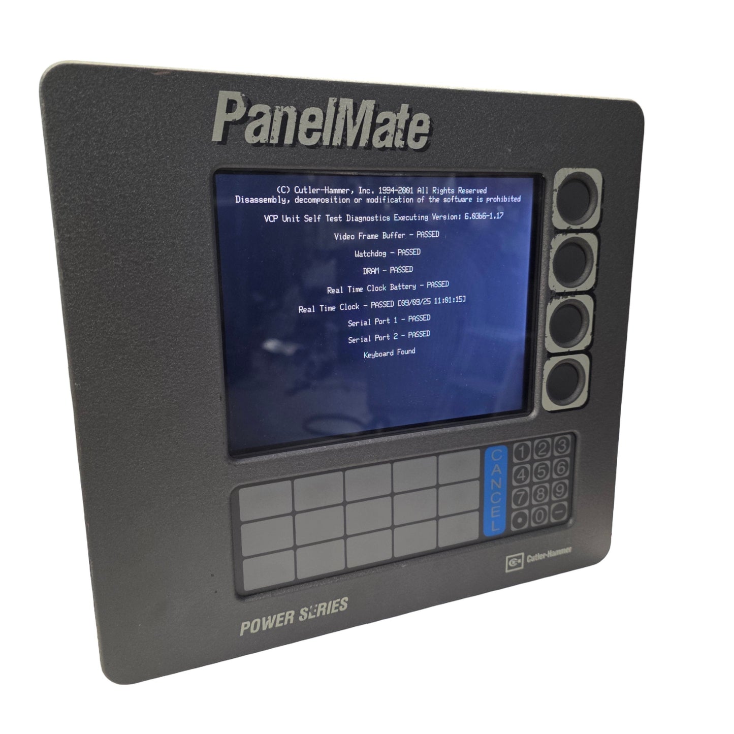 Used Cutler Hammer 1785K PMPS 1700 PanelMate Power Pro Operator Terminal 8.4" 24VDC