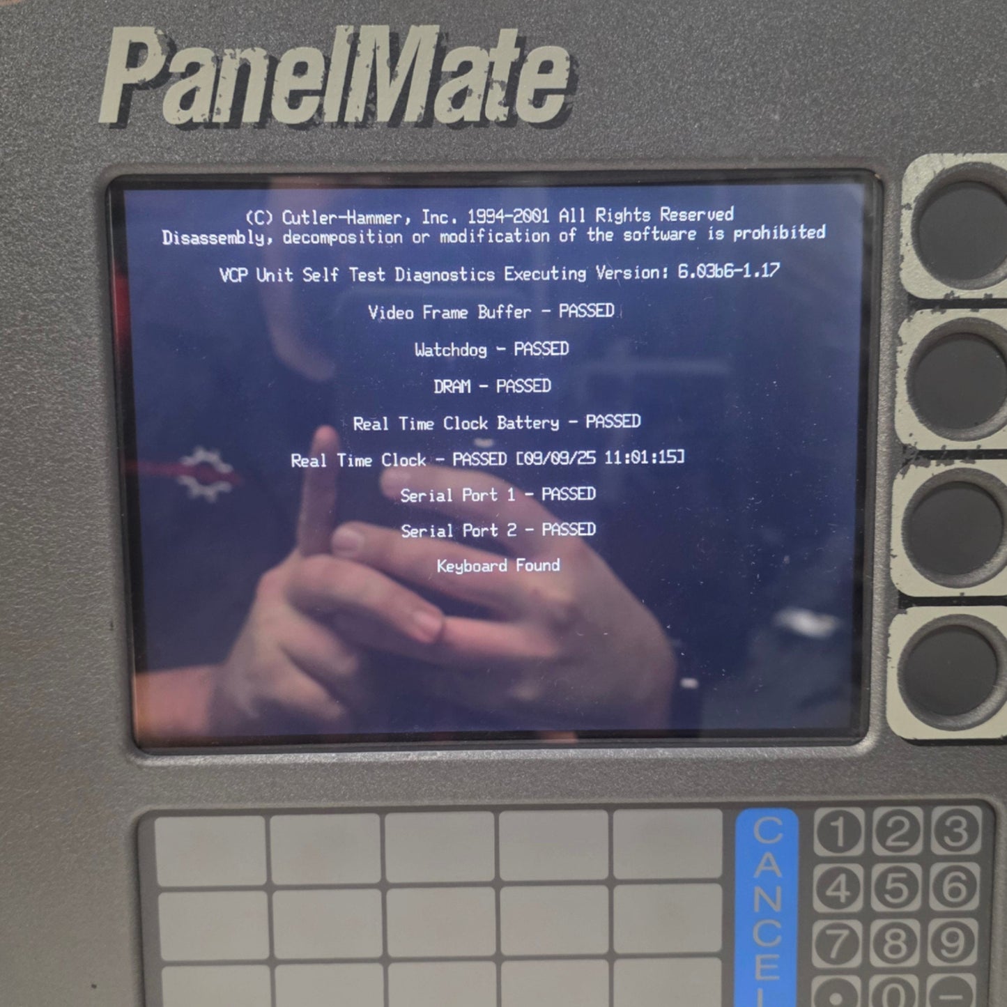 Used Cutler Hammer 1785K PMPS 1700 PanelMate Power Pro Operator Terminal 8.4" 24VDC